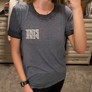 Blue Victoria’s Secret PINK short sleeve T shirt